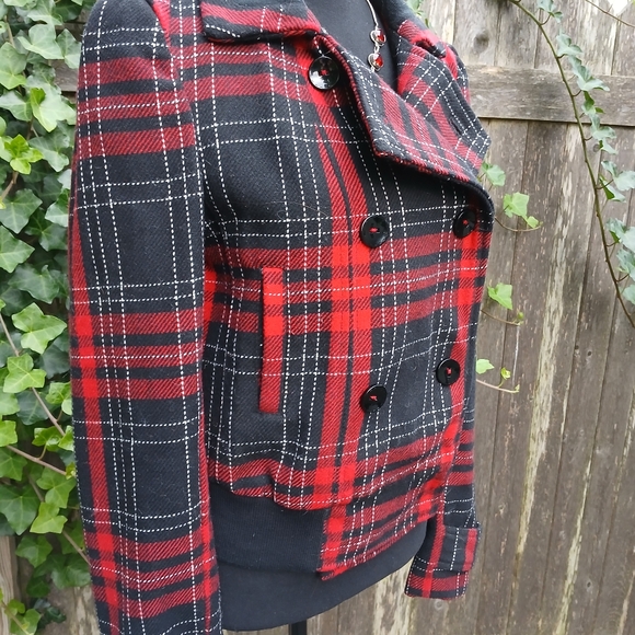 ⚜️Express Double Breasted Tartan Jacket - Picture 8 of 13